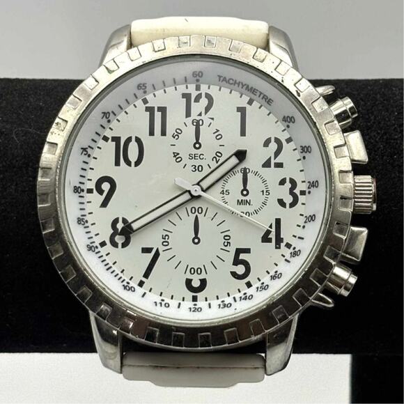 Vintage Silver & White Watch - Picture 1 of 4
